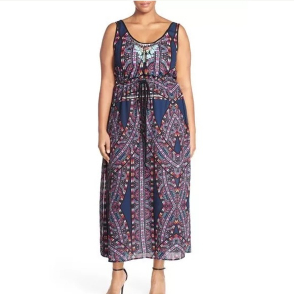 CITY CHIC MAXI DRESS XS/14